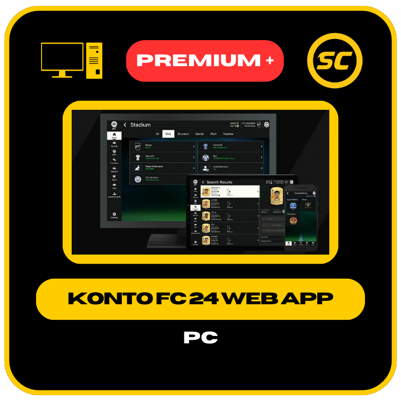 FC 24 - konto z odblokowanym rynkiem transferowym WebApp na platformę PC (zagrane Mistrzostwa UT i min. 40k zarobków meczowych)